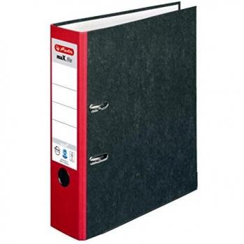 Carpeta Herlitz maX.file naturaleza A4, ancho del lomo 80 mm, color rojo