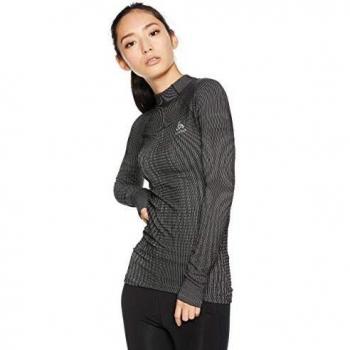 Odlo Bl Futureskin - Camiseta de Manga Larga para Mujer, Unzutreffend, Bl Futureskin - Camiseta de Manga Larga, Mujer, Color Negro y Blanco, tamaño Small