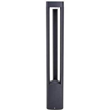 Lámpara LED de Exterior Pirron, Altura 80 cm, Triangular, Aluminio, Moderno