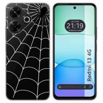 Funda Silicona Transparente Diseño Araña para Xiaomi Redmi 13 4G