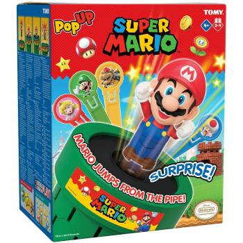 Super Mario Pop-Up Board Game for Kids - Family Fun for 2-4 Players, Ages 4+