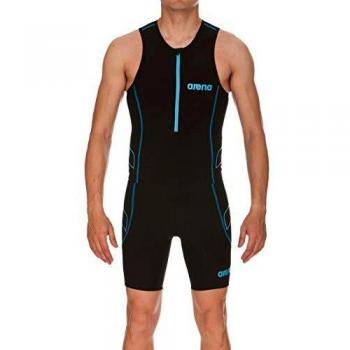 ARENA M Tri Top ST Bañador, Hombre, Black/Turquoise, L