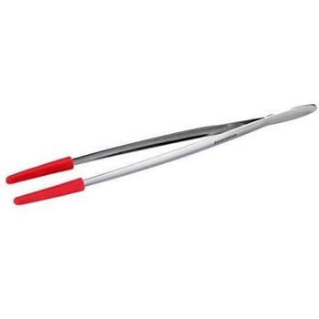 Pinza de cocina Tescoma Presto con extremo de silicona y diseño delgado en acero inoxidable