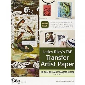 Lesley Riley's TAP Transfer Artist Paper, 18 Sheet Pack: 18 Iron-on Image Transfer Sheets