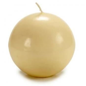 Acorde-Vela 10 cm Cera Crema 10 x 10 x 10 cm