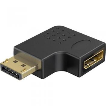 Adaptador Angular DisplayPort™ 90 Grados a la Izquierda, 8K 144Hz, 4K 240Hz, DP 2.1 - Conector Gaming para PC y Monitor