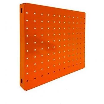 Panel metálico perforado Simonboard 2 estantes Naranja Simonrack 300x300x35 mms