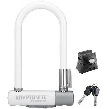 Candado Kryptonite Kryptolok Mini 7 U, Unisex Adulto, Blanco, 4 x 11.5, 12.7mm