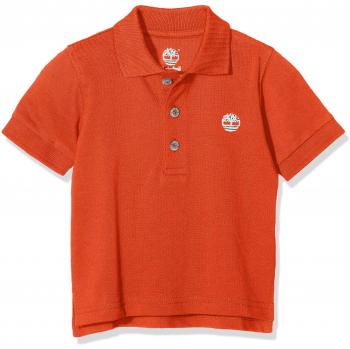 Timberland Polo Manches Courtes, Bebé-para Niños, Naranja