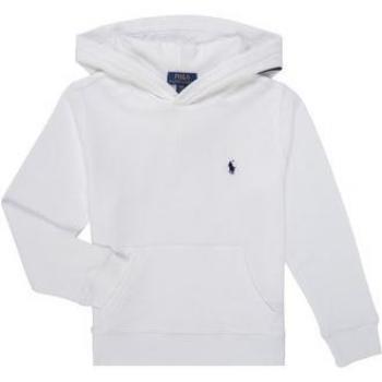 Polo Ralph Lauren - Sudadera de niña en blanco con capucha
