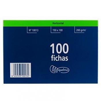 Miquelrius Número 3 - Fichas Rayadas, 100 Unidades, 100 x 150 mm