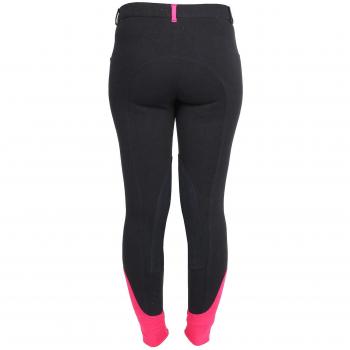 Rojo caballo Junior de equitación para mujer Mia Elastico, negro, 164EU