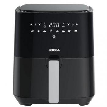 Freidora de Aire Jocca 5L Digital, 1450W, 8 Programas Automáticos, Pantalla LED Táctil, Apagado Automático, Rejilla Antiadherente