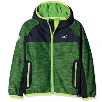 Regatta Tumulus Soft Shell - Unisex infantil, Unisex niños, Suave Shell, RKL082 7DQC07, Fairwygn/Nvy, FR : S