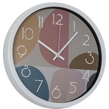 Reloj de Pared Romimex Blanco Verde Rosa Poliestireno 30 x 30 x 4 cm