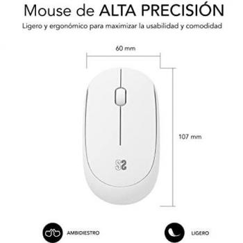 SUBBLIM RATÓN Business Slim SILENCIOSO INALÁMBRICO (White