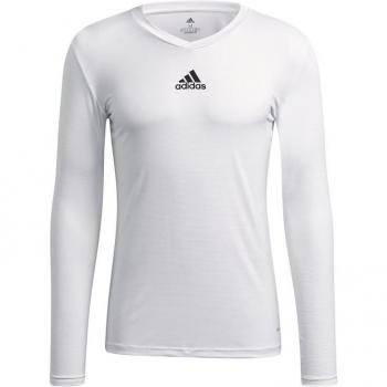 Camiseta de fútbol adidas Team Base hombre manga larga blanco negro - XS