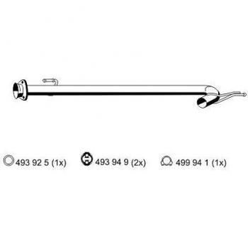 Tubo de escape ERNST 515429 para FIAT Ducato II y CITROËN Jumper I