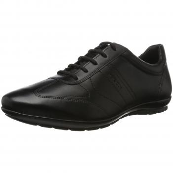 Zapatos Geox Symbol Hombre Negro de Piel Lisa, Talla 39 EU