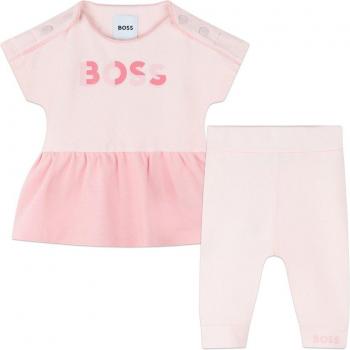BOSS Kidswear - Conjunto de bebé niña de vestido y leggin en color rosa