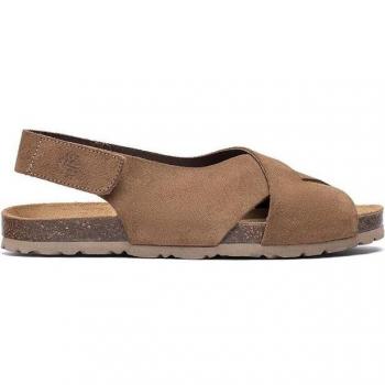 Sandalias planas de mujer de piel - Estilo Veraniego Cómodo