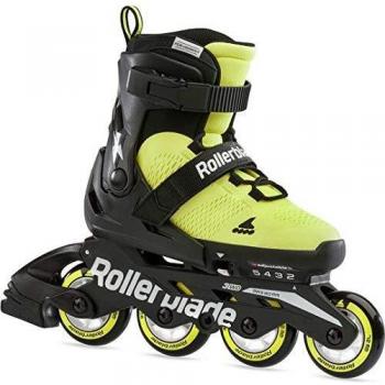 Patines en línea para niños Rollerblade Microblade SE - Neon Amarillo y Negro