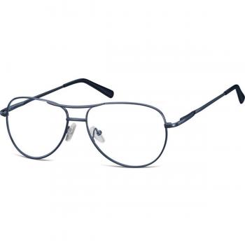 Pilot Full Rim Metal Kids' Prescription Glasses - Blue - Size 52 - Blue Light Block Available - SmartBuy Kids