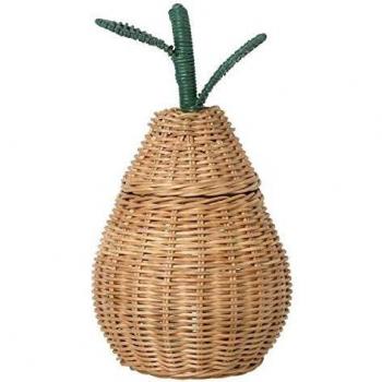 Ferm Living Caja de Almacenamiento, ratán, Natural, 30x19x19