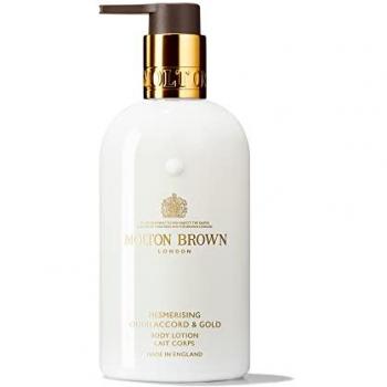 Molton Brown Mesmerising Oudh Accord & Gold Body Lotion 300ml - Luxurious Hydrating Body Moisturizer
