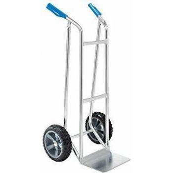 Carretilla de Aluminio Eurokraft Basic 480392 con Saqueras, Dimensiones de la Paleta 300 x 210 mm, Capacidad de Carga 150 kg