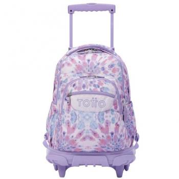 Mochila Escolar con Ruedas Rosa Tye Dye - Renglones