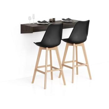 Barra de Bar Evolution 120x40, Nogal Americano con Cargador Inalámbrico