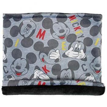CERDÁ LIFE'S LITTLE MOMENTS Braga para El Cuello Infantil de Mickey-Licencia Oficial Disney Bufanda para Clima frío, Gris, Talla única para Niños