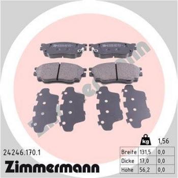 Pastillas de freno ZIMMERMANN 24246.170.1