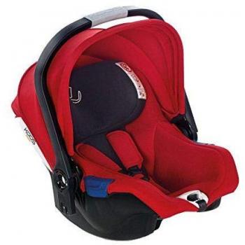 Jané iKoos Portabebé Grupo 0+, de 40 a 83 cm., con Reductor, Compatible con Todos los Chasis Jané Anteriores a 2018, Color Rojo