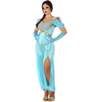Disfraz de Princesa Árabe Azul para Mujer Atosa