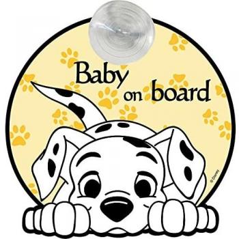 Disney Señal de coche Baby On Board con gráficos carga de los 101 fijación con ventosa