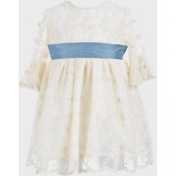 La Ormiga - Vestido de niña crudo en algodón
