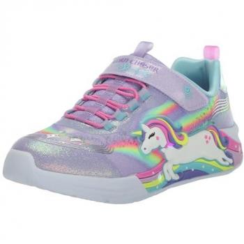 Skechers Unicorn Chaser Multicolor Lavender Girls' Sneaker Size 29