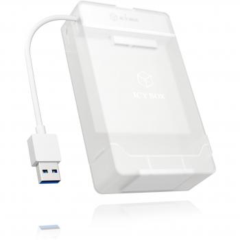 ICY BOX IB-AC7032-U3 HDD/SSD enclosure 2.5 Color blanco - Disco duro en red
