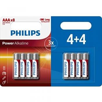 Philips Power Alkaline Batería LR03P8BP - Batería/Pila Recargable