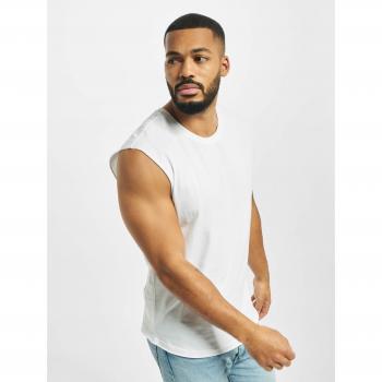 Urban Classics White Sleeveless Open Hem Tee