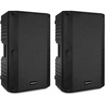 Altavoces Estéreo Activos Vonyx VSA120S de 12 con Bluetooth y 800W