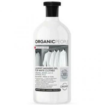 Organic People Gel de Lavado para Ropa Blanca con Lirio de Agua Orgánico y Arroz Japonés 200ml