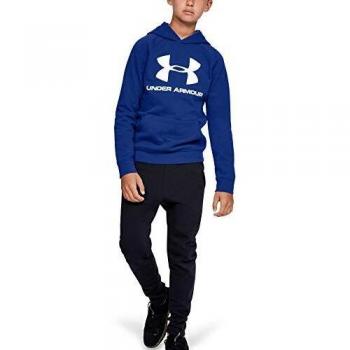 Under Armour Sudadera con Capucha para Chicos Rival Logo, Niños, 1325328, Azul Cobalto, Extra-Small