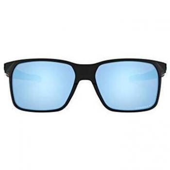 Oakley Portal X OO9460 04 59 Stylish Sunglasses for Sunny Days, Black male, Size: 59 MM, Prizm Deep Water Polarized, Polished Black, CAT3 unisex