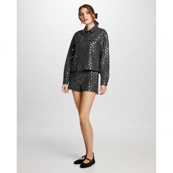 Vila Short de Mujer Lentejuelas - Short de mujer con lentejuelas, diseño elegante, ajuste cómodo, ideal para ocasiones festivas
