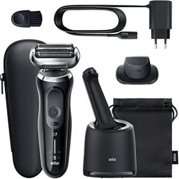 Braun Series 7 71-N7200cc Men's Electric Foil Shaver with Precision Trimmer, Wet & Dry and Charging Stand, Black