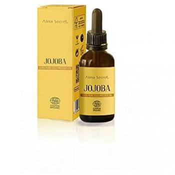Aceite Vegetal de Jojoba Ecológico 50 ml - 100% puro, cristal opaco, vegano, cruelty free, Ecocert Cosmos Organic