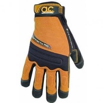 Custom marroquiner-a Mocha Brown & Black grandes Guantes paisajista 160L